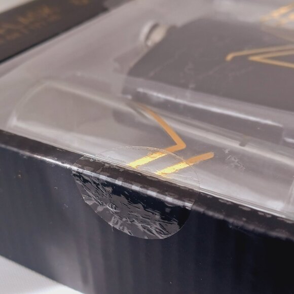 NEW Black and Gold “M” Hip Flask and Shot Glass Set (Petaca, Vasos de Chupito) - Picture 7 of 12